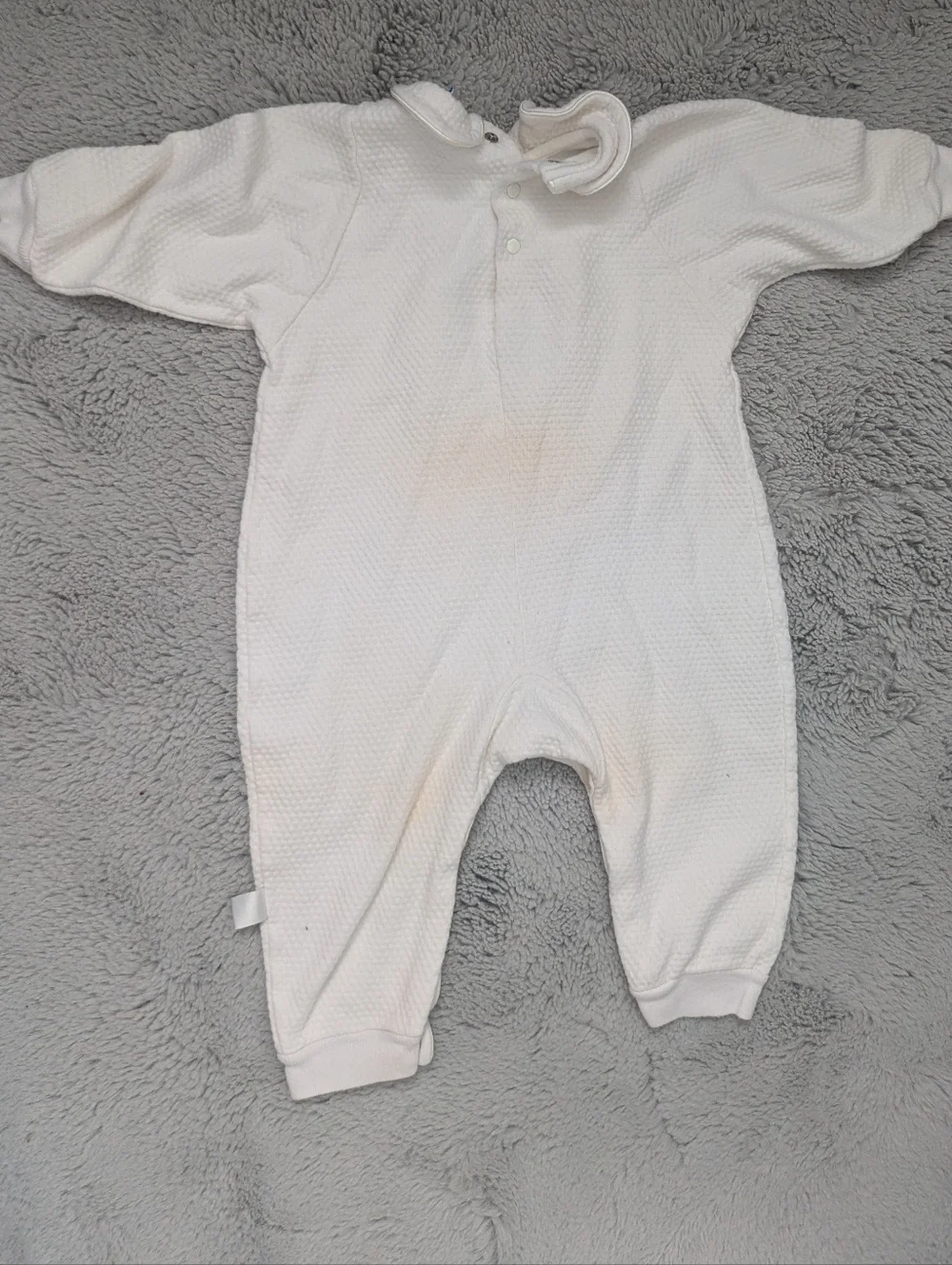 Vintage 90s Peter Rabbit & Friends Quilted One Piece Romper White | Large